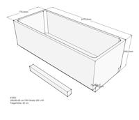 Xenz beterbad baddrager voor aruba 190x80cm
