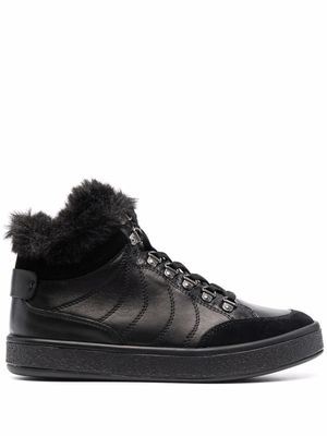 Geox baskets Leelu bordées de fourrure - Noir