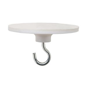 1x Feestdecoratie/versiering ophang haak/haken zelfklevend 3,9 cm