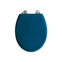 Toiletzitting Allibert Bolivia Geperst Hout 36,2x5,2x45 cm Glanzend Blauw Allibert