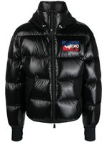 Moncler Grenoble veste matelassée à patch logo - Noir - thumbnail