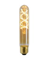 Lucide T32 - Filament lamp - Ø 3 cm - LED 3 StepDim (Memory) - E27 - 1x4,9W 2200K - Amber