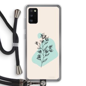 Violets are blue: Samsung Galaxy A41 Transparant Hoesje met koord