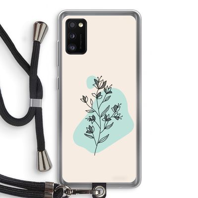 Violets are blue: Samsung Galaxy A41 Transparant Hoesje met koord