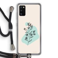 Violets are blue: Samsung Galaxy A41 Transparant Hoesje met koord
