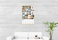 Jaarplanner met magnetische hanger 60 x 90 cm Hout Jaarplanner met magnetische hanger 60 x 90 cm Hout