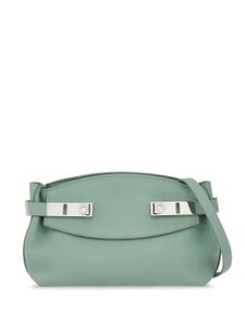 Ferragamo petit sac à bandoulière Hug en cuir - Vert