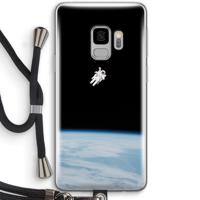 Alone in Space: Samsung Galaxy S9 Transparant Hoesje met koord