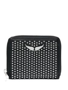 Zadig&Voltaire mini portefeuille Zv à détails de clous - Noir