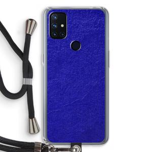 Majorelle Blue: OnePlus Nord N10 5G Transparant Hoesje met koord