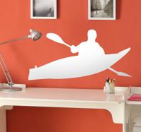 Muursticker Silhouet Kanovaren