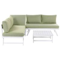 Beliani - COCCORINO - Loungeset voor 5 - Groen - Aluminium