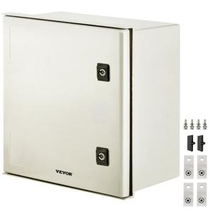 VEVOR schakelkast NEMA stalen behuizing 40x40x20cm NEMA 3X glasvezelverdeelkast IP66 waterdicht en stofdicht elektrische aansluitdoos voor buiten/binnen met montageplaat