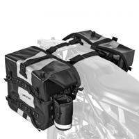 VEVOR Motortas Motorzadeltas 28 L x 2 Waterdicht, Zijzadeltas voor Motorbagage, Bagageopslag met Uitneembare Binnenzak, Zwarte Zijtas Outdoor Sport