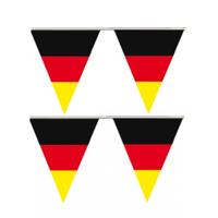 Duitsland landen thema feestvlaggetjes - 2x stuks - 5 meter - kunststof - Duitse versiering