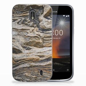 Nokia 1 TPU Siliconen Hoesje Steen