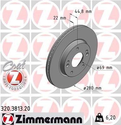 Remschijf COAT Z 320381320