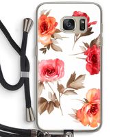 Roosjes: Samsung Galaxy S7 Transparant Hoesje met koord