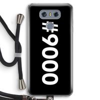 #9000: LG G6 Transparant Hoesje met koord