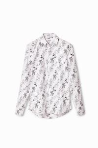 Shirt met lange mouwen en wolven - WHITE - XL