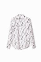 Shirt met lange mouwen en wolven - WHITE - XL - thumbnail