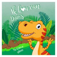 Mondikaarten Stickeren Sjablonenboek Ik hou van Dino's