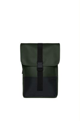 RAINS BUCKLE BACKPACK MINI GROEN RAINS BUCKLE BACKPACK MINI GROEN