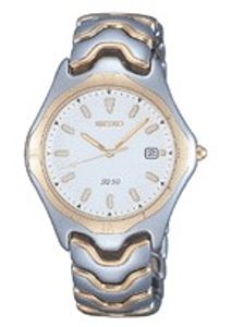 Horlogeband Seiko SKK002F1 / 7N32-F010 / 43K7LB Staal Bi-Color 8mm