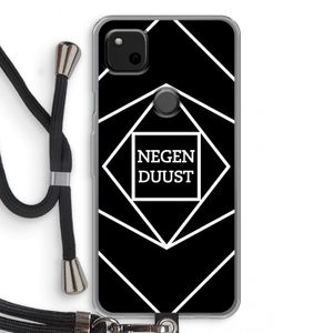 Negenduust geometrisch: Pixel 4a Transparant Hoesje met koord