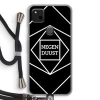 Negenduust geometrisch: Pixel 4a Transparant Hoesje met koord