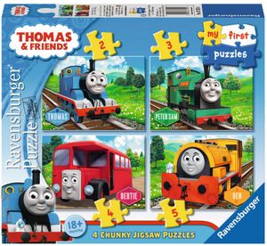 Ravensburger Mijn Eerste Puzzel Thomas & Friends - 2 + 3 + 4 + 5 Stukjes