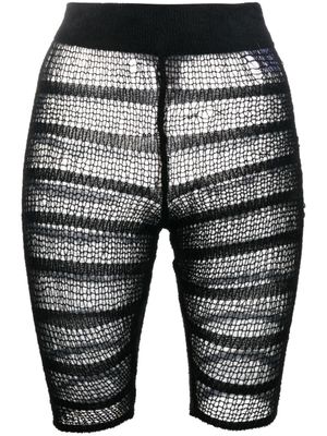 VITELLI short de cyclisme en maille ajourée - Noir