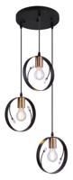 Hanglamp koper 3 lichten Globo Lighting 'Vigo' E27 fitting 390mm Hanglamp koper 3 lichten Globo Lighting 'Vigo' E27 fitting 390mm