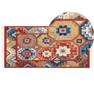 Beliani - LUSARAT - Kelim vloerkleed - Multicolor - 80 x 150 cm - Wol