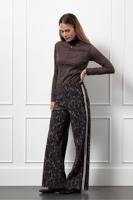 Studio Anneloes Reagan Lace Top 13258 T-shirt Lange Mouw 8700 Espresso