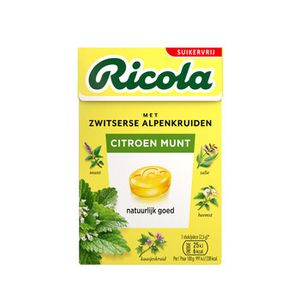 Rucola Rucola - Citroen Munt Suikervrij 50 Gram 20 Stuks