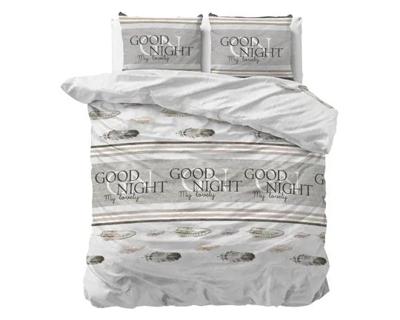 Good Night Dekbedovertrek - Katoen - Wit 140 x 220 cm Good Night Dekbedovertrek - Katoen - Wit 140 x 220 cm