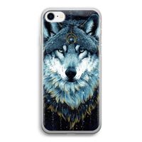 Darkness Wolf: iPhone SE 2020 Transparant Hoesje