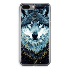 Darkness Wolf: iPhone 8 Plus Transparant Hoesje