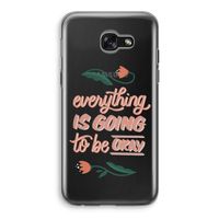 Optimistic flower girl: Samsung Galaxy A5 (2017) Transparant Hoesje