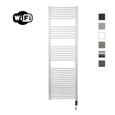 Elektrische Radiator Sanicare HWV Met Wifi 172x60 cm Wit 1127W Met Thermostaat Zwart Rechtsonder Sanicare