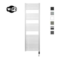 Elektrische Radiator Sanicare HWV Met Wifi 172x60 cm Wit 1127W Met Thermostaat Zwart Rechtsonder Sanicare