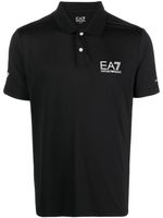 Ea7 Emporio Armani polo à logo imprimé - Noir