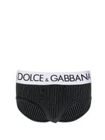 Dolce & Gabbana slip à taille à logo - Noir - thumbnail