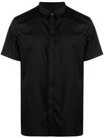 Armani Exchange chemise à logo brodé - Noir