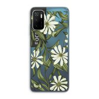 Wit bloemenpatroon: Xiaomi Poco M3 Pro 5G Transparant Hoesje