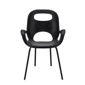 Umbra Oh designerstoel 62x61x86cm voor binnen en buiten weerbestendig polyester zwart mat 320150-038
