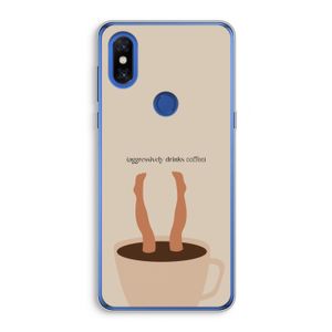 Aggressively drinks coffee: Xiaomi Mi Mix 3 Transparant Hoesje