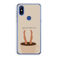 Aggressively drinks coffee: Xiaomi Mi Mix 3 Transparant Hoesje