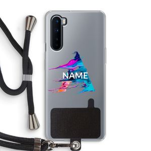 Abstract Spectrum: OnePlus Nord Transparant Hoesje met koord